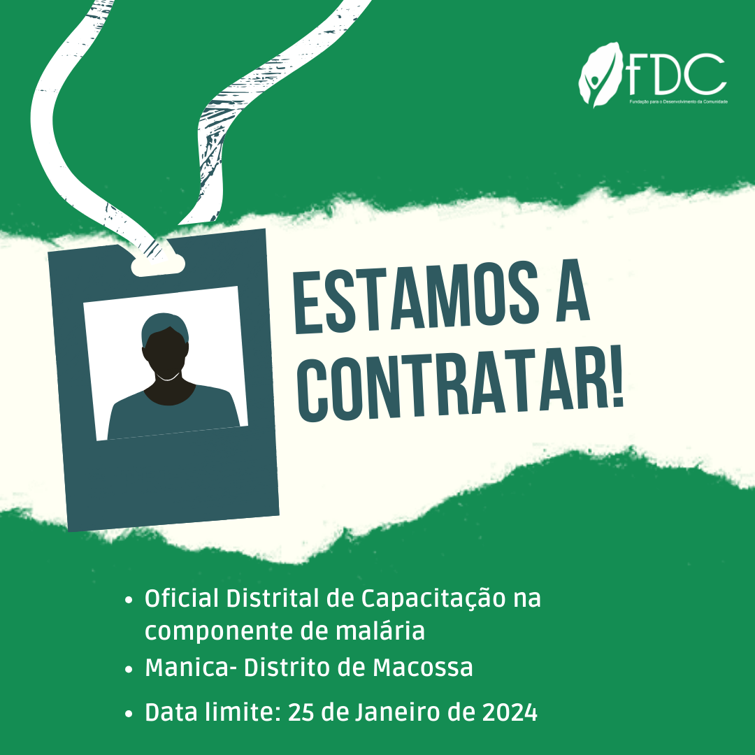 Oficial Distrital de Capacitação na componente de malária