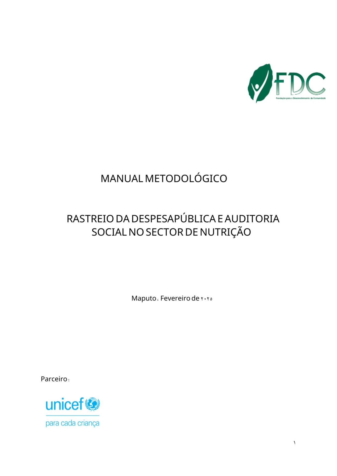 Manual Metodológico Rastreio no Sector da Nutrição