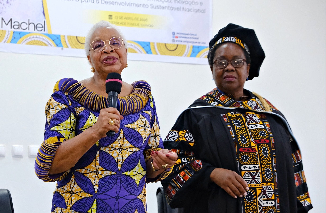 Graça Machel desafia juventude universitária a transformar conhecimento em acção